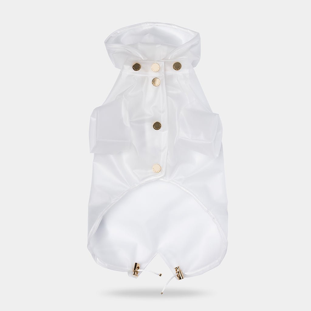 Meomari Perini Dog raincoat white - Meomari
