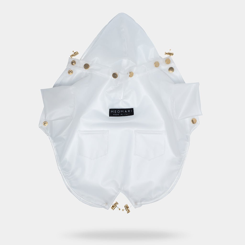 Meomari Perini Dog raincoat white - Meomari