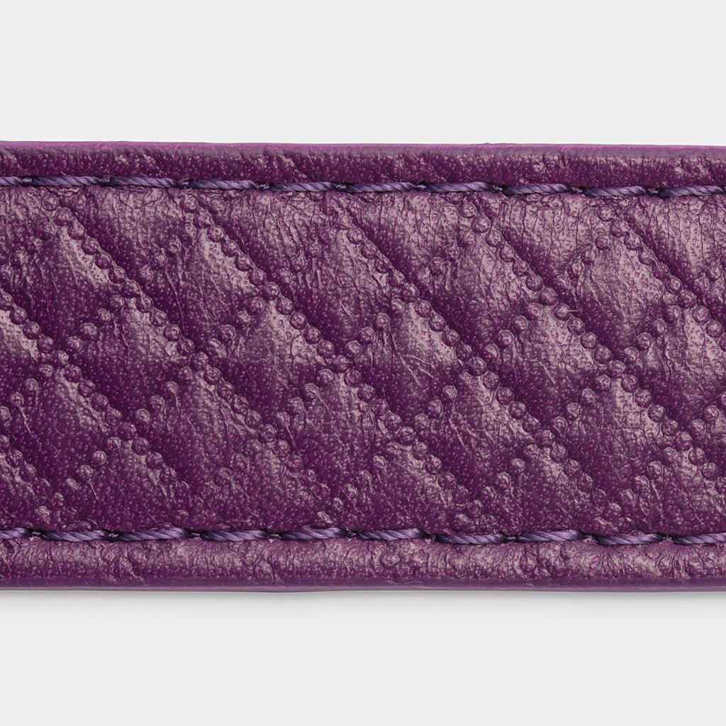 Meomari Da Piacenza Purple Dog collar large sizes - Meomari