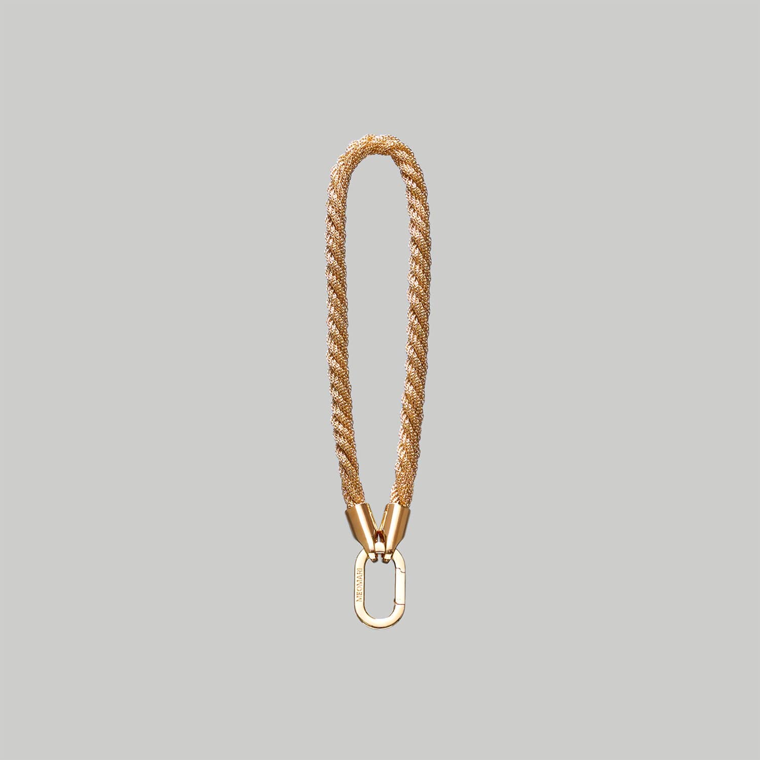 Dog leash handle in Gold braided - Meomari