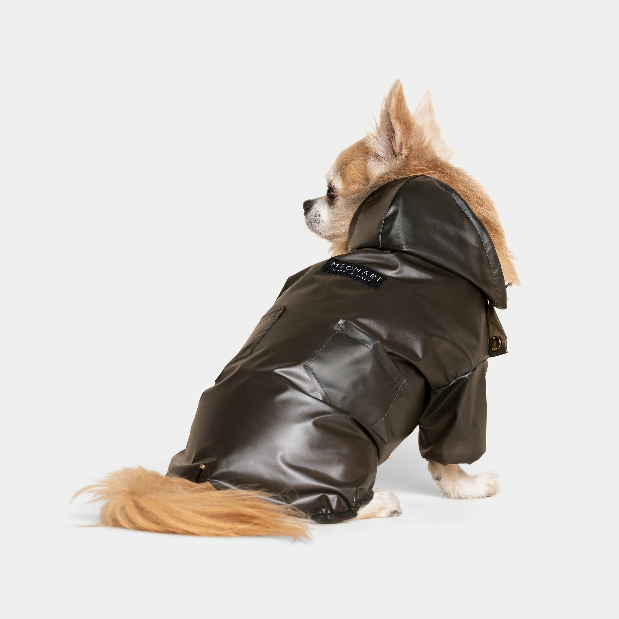 Meomari Perini dog raincoat grey - Meomari