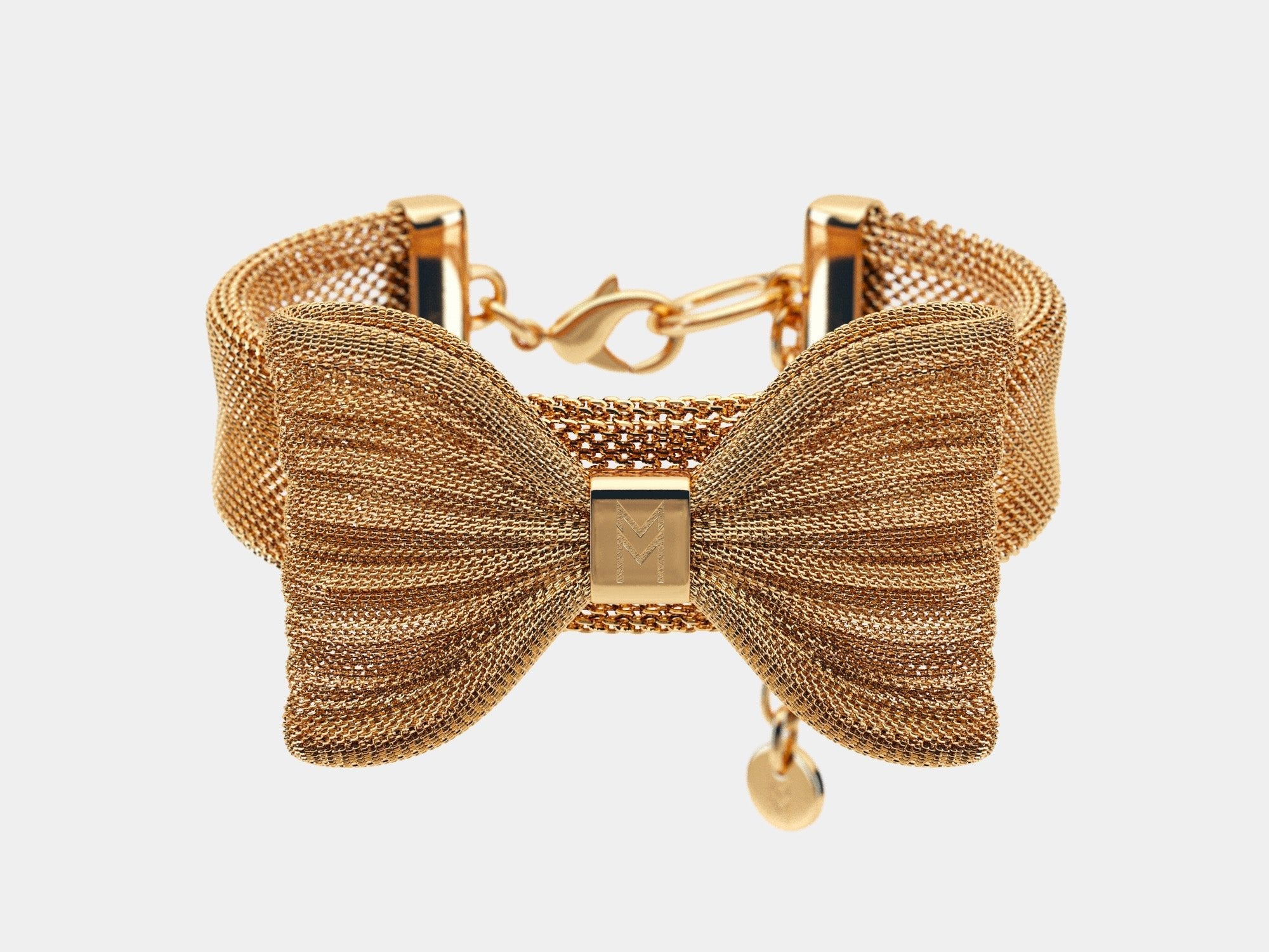 MEOMARI BANDETTINI GOLD TONE DOG COLLAR - Meomari