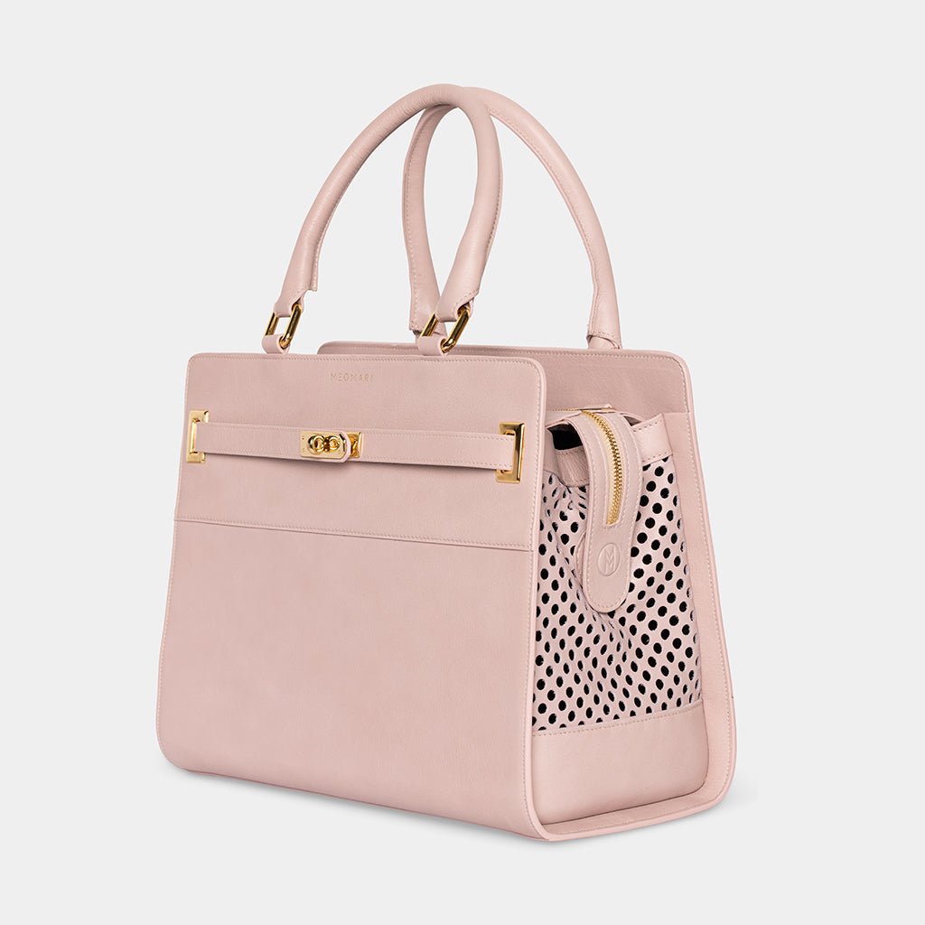 Meomari Dog Luxury Accesories - Ferri Luxury Dog Carrier in Mauve